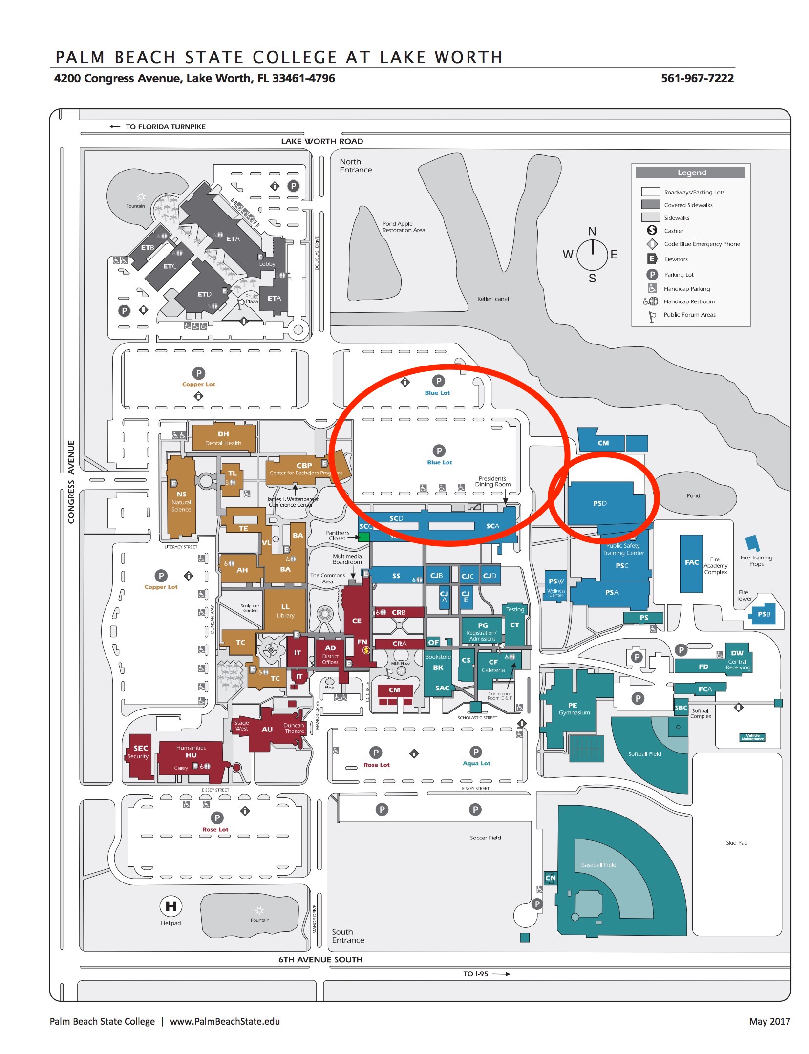 Palm Beach State Campus Map